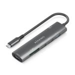 Dock USB-C AISENS ASUC-7P025-GR 7 en 1 HDMI/USB3.0/PD100W/Lector SD/MicroSD Gris 15cm Dock USB-C AISENS ASUC-7P025-GR 7 en 1 HDMI/USB3.0/PD100W/Lector SD/MicroSD Gris 15cm