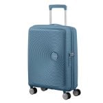 Mala de Cabine American Tourister SoundBox Expandível 4 Rodas Azul Stone Blue Mala de Cabine American Tourister SoundBox Expandível 4 Rodas Azul Stone Blue