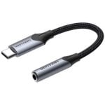Adaptador USB-C Vention BGJHA Jack 3.5mm Gris Aluminio 10cm Hi-Fi Audio Adaptador USB-C Vention BGJHA Jack 3.5mm Gris Aluminio 10cm Hi-Fi Audio