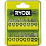 Estuche de Puntas para Atornillar Ryobi RAK17SD 21 piezas con Soporte Magnético