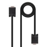 Cable SVGA Nanocable 10.15.1305 VGA Macho/Macho 5m HD15 D-sub Noir