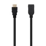 Cable HDMI Nanocable 10.15.1012 2m 18Gbps 4K UHD HDR 3D Macho a Hembra Chapado en Oro Negro