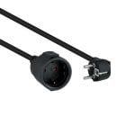 Cable alargador Nanocable 10.22.0610-BK Schuko Macho-Hembra 10m 1.5mm² 4000W Negro