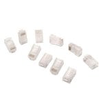Conector RJ45 Nanocable Cat.5e 8 Hilos UTP Transparente 10 Unidades