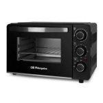 Horno eléctrico Orbegozo HCC 5015 15L Negro doble cristal temporizador 1300W multifunción