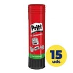 Exposant Colle en Stick Pritt 43g 15 unités Colle sans solvant Lavable Non toxique
