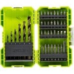 Estuche de 38 piezas de perforación y atornillado Ryobi RAK38SDD brocas HSS-G organizador