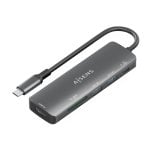 Docking USB-C AISENS ASUC-5P011-GR 1xHDMI 2xUSB-A USB-C PD 100W SD MicroSD Gris 15cm Docking USB-C AISENS ASUC-5P011-GR 1xHDMI 2xUSB-A USB-C PD 100W SD MicroSD Gris 15cm