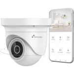 Câmara Vigilância Motorizada Nivian 2K WiFi Deteção Movimento Áudio Bidirecional
