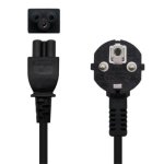 Cable alimentación Nanocable 10.22.0302-L300 CEE7 macho-C5 hembra 3m negro cobre AWG18