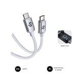 Cavo USB C SUBBLIM Optimus 60W 2m Nylon Transferimento 480Mbps Bianco Cavo USB C SUBBLIM Optimus 60W 2m Nylon Transferimento 480Mbps Bianco Cavo USB C SUBBLIM Optimus 60W 2m Nylon Transferimento 480Mbps Bianco Cavo USB C SUBBLIM Optimus 60W 2m Nylon Transferimento 480Mbps Bianco