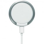 Cargador inalámbrico Muvit MCWIR0003 W114-R MagSafe 15W Qi USB-C Cable 1m Soporte Blanco