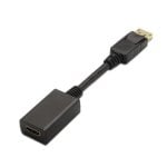 Adaptador DisplayPort a HDMI Nanocable 10.16.0502 DP/M-HDMI/H 15cm Negro RoHS Adaptador DisplayPort a HDMI Nanocable 10.16.0502 DP/M-HDMI/H 15cm Negro RoHS