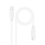 Cavo USB 2.0 Nanocable USB-C 3A 1m Bianco Trasferimento 480Mbps Cavo USB-C Cavo USB 2.0 Nanocable USB-C 3A 1m Bianco Trasferimento 480Mbps Cavo USB-C