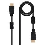 HDMI-Kabel Nanocable 1.8m V1.4 Ferrit Gold 4K 3D Schwarz