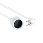 Cable alargador Nanocable 10.22.0603-W Schuko macho-hembra 3m 1.5mm² Blanco 4000W