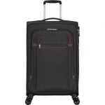 Maleta American Tourister Crosstrack 67cm Expandible 4 Ruedas TSA Gris Rojo