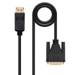 Cavo Conversore Nanocable DisplayPort a DVI 2M Nero DP/M-DVI/M Cavo Conversore Nanocable DisplayPort a DVI 2M Nero DP/M-DVI/M