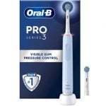 Cepillo dental eléctrico Braun Oral-B Pro 3 3000 Azul 3 Modos Control Presión 2 Cabezales Cepillo dental eléctrico Braun Oral-B Pro 3 3000 Azul 3 Modos Control Presión 2 Cabezales