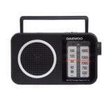 Radio portátil Daewoo DW1124 AM/FM altavoz integrado antena telescópica negra Radio portátil Daewoo DW1124 AM/FM altavoz integrado antena telescópica negra
