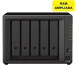 Synology DS1522+ NAS 5 Baías 16GB DDR4, 10GbE, Cache NVMe, AMD Ryzen R1600 Synology DS1522+ NAS 5 Baías 16GB DDR4, 10GbE, Cache NVMe, AMD Ryzen R1600