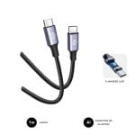 Cavo USB-C SUBBLIM PLUS 100W 1m Nylon Intelligente Ricarica Veloce PD 3.0 QC 3.0 Cavo USB-C SUBBLIM PLUS 100W 1m Nylon Intelligente Ricarica Veloce PD 3.0 QC 3.0