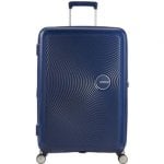 Malette American Tourister SoundBox Spinner 67cm/4 Roulettes/Expansible/Marine Malette American Tourister SoundBox Spinner 67cm/4 Roulettes/Expansible/Marine
