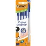 Bolígrafo Bic Cristal Original Azul punta 1 mm pack 5 unidades