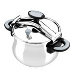 Panela de Pressão New Star BRA A185502 6L Aço Inoxidável Prata Indução Gas