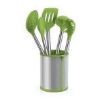 Set utensilios cocina Bra Prior A197011 5 piezas verde acero inoxidable nylon silicona Set utensilios cocina Bra Prior A197011 5 piezas verde acero inoxidable nylon silicona