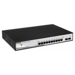 Switch D-Link DGS-1210-10P 8xGb PoE 2xSFP Gerido L2 Rack 1U