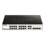 Switch D-Link DGS121016 16 Ports 10/100/1000 Mbps SFP Noir