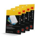 Kodak Fundas Para Plastificar A4 – Kd-lma4clr-pk12c – 4 X 12 (48), 150 Micras, Rojo, Amarillo, Azul
