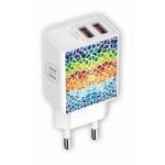 Cargador Tech One Tech Gaudi 2xUSB 12W Blanc Cargador Tech One Tech Gaudi 2xUSB 12W Blanc