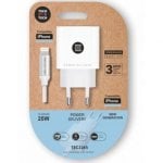 Cargador Tech One Tech TEC2265 USB Type-C 3A + Lightning Blanc Cargador Tech One Tech TEC2265 USB Type-C 3A + Lightning Blanc