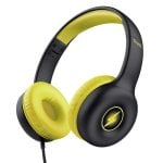 Auriculares Trust con cable, micrófono, diseño ligero, negros y amarillos Auriculares Trust con cable, micrófono, diseño ligero, negros y amarillos
