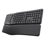 Teclado de membrana Trust Keyra Layout ES inalámbrico ergonómico multidispositivo negro Teclado de membrana Trust Keyra Layout ES inalámbrico ergonómico multidispositivo negro
