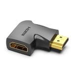 Adaptador HDMI Vention AIPB0 4K 90º Macho a Hembra Chapado en Oro Negro Adaptador HDMI Vention AIPB0 4K 90º Macho a Hembra Chapado en Oro Negro