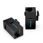Adaptador RJ45 Vention IPGB0-5 Cat6 UTP Hembra a Hembra, 5 uds, Negro ABS PC