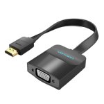 Cable conversor Vention 74345 HDMI macho VGA hembra jack 3.5mm 1080p 0,15m negro