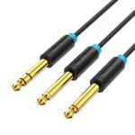 Câble Stéréo Vention BATBH Jack 6.35 Macho - 2x Jack 6.35 Macho/2m/Noir Câble Stéréo Vention BATBH Jack 6.35 Macho - 2x Jack 6.35 Macho/2m/Noir