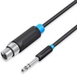 Câble Stéréo Vention BBEBI Jack 6,35 mâle - XLR femelle - 3m - Noir Câble Stéréo Vention BBEBI Jack 6,35 mâle - XLR femelle - 3m - Noir