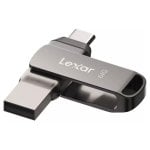 Clé USB Lexar JumpDrive D400 64 Go USB Type C/USB 3.2 Gris Clé USB Lexar JumpDrive D400 64 Go USB Type C/USB 3.2 Gris