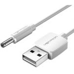 Cable Alimentación Vention CEYWD USB-A macho DC 5.5mm 5V 0.5m blanco Cable Alimentación Vention CEYWD USB-A macho DC 5.5mm 5V 0.5m blanco