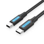 Vention Cable USB 2.0 Type-C COWBF/MiniUSB Macho 1m Noir