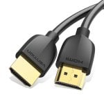 Cable HDMI Vention AAIBF 2.0 1m 4K 60Hz Ultrafino Chapado en Oro Negro