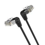 Cable de red Vention IBOBG Cat.6A 1,5 m RJ45 cabeza rotatoria 360° negro