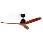 Ventilador de Techo CFTB 3 Aspas Madera Natural 132cm 6 Velocidades Luz Temporizador Mando
