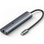 Docking USB-C Vention TGNHB 6en1 HDMI 4K@60Hz RJ45 1Gbps USB 3.2 Gen1 PD 100W Docking USB-C Vention TGNHB 6en1 HDMI 4K@60Hz RJ45 1Gbps USB 3.2 Gen1 PD 100W