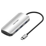 Docking Vention TOIHB USB-C 3xUSB 3.0 HDMI VGA 100W PD Gris 4K Ultra HD Docking Vention TOIHB USB-C 3xUSB 3.0 HDMI VGA 100W PD Gris 4K Ultra HD